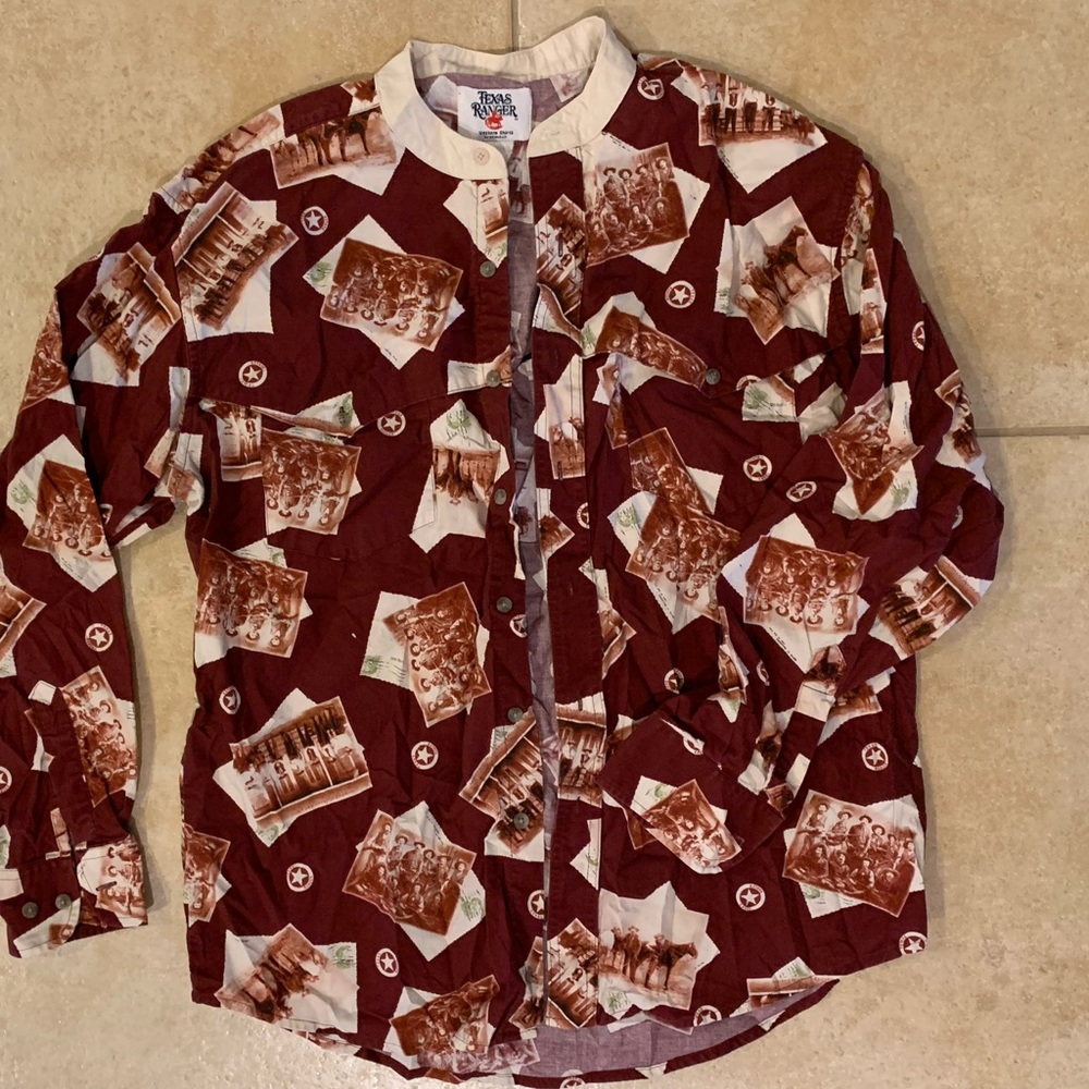 Vintage Texas Rangers button down shirt